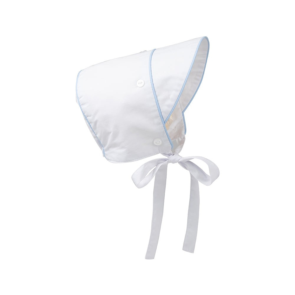 Barringer Bonnet - Worth Avenue White with Beale Street Blue | The Beaufort Bonnet Company