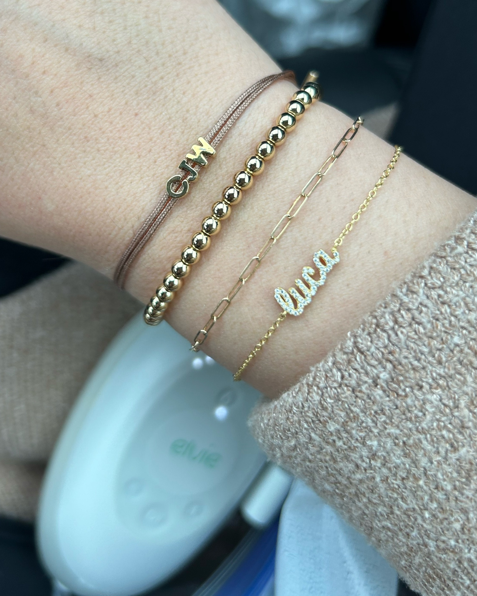 loving our newest bracelet stack - the perfect gift for her! bracelet stack//bracelet inspo//affordable jewlery//push present//new baby bracelet//new baby gift//arm candy//arm stack ideas//Mother’s day gift ideas

#LTKGiftGuide #LTKstyletip