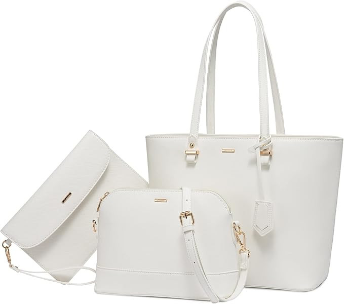LOVEVOOK Handbags for Women Shoulder Bags Tote Satchel Hobo 3pcs Purse Set | Amazon (US)