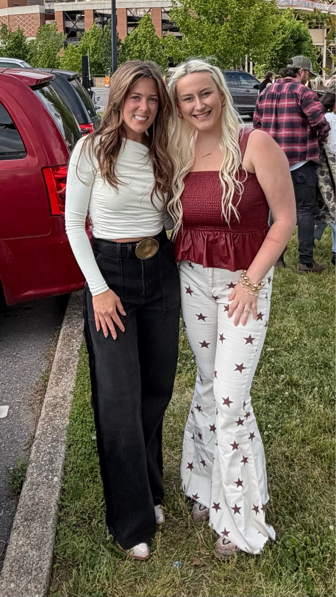 Luke Combs Concert 🤠 
I added fringe to my Paige jeans (couldn’t find the exact pair)
country concert outfit

#LTKootd #LTKdayinmylife #LTKgrwm