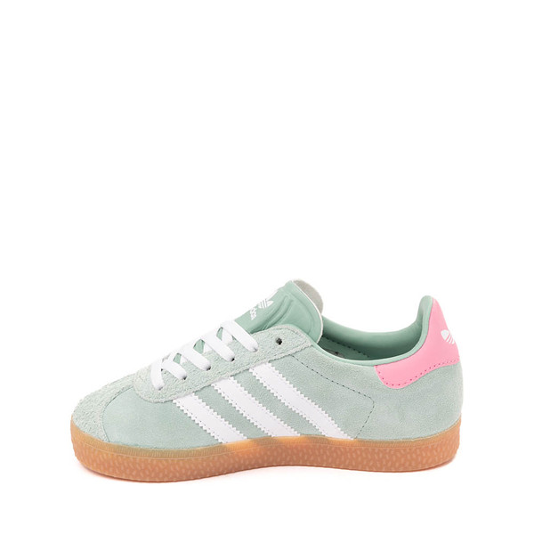 adidas Gazelle Athletic Shoe - Little Kid - Hazy Green / White / Pink | Journeys