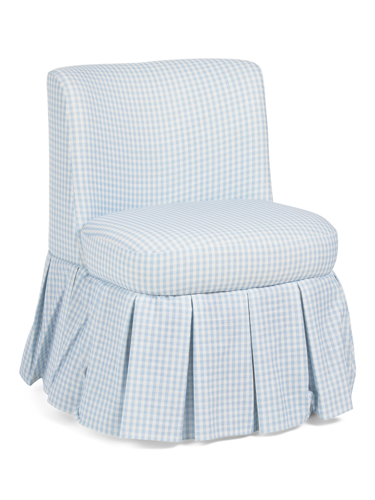 21x29 Poppi Gingham Pleated Skirt Accent Chair | TJ Maxx
