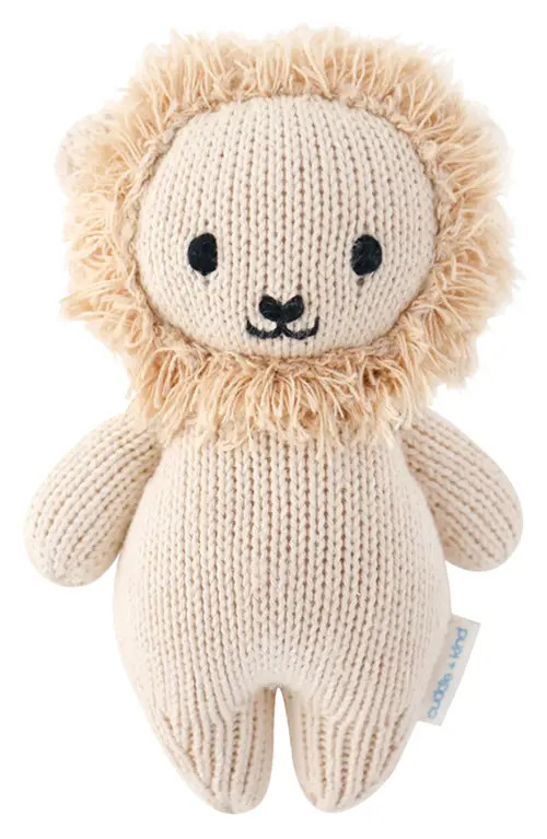 cuddle+kind Baby Lion Stuffed Animal in Beige at Nordstrom | Nordstrom