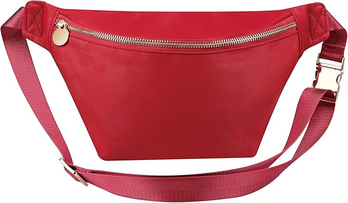 Belt Bag Crossbody Fanny Packs for Women Sling Cross Body Fanny Pack Everywhere Belt Bag (Dull Re... | Amazon (US)