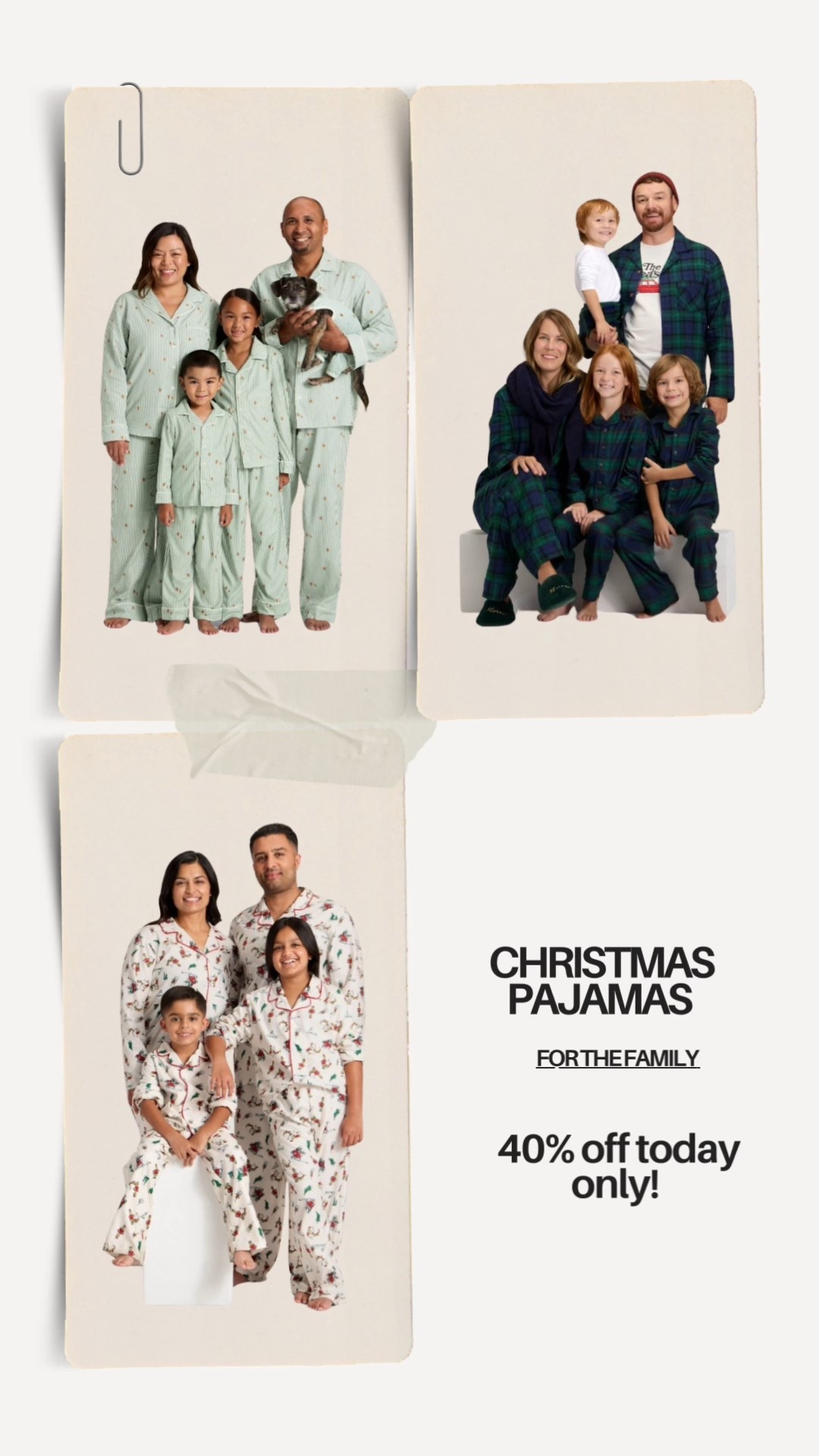 Family holiday matching pjs 40% off today only! @targetstyle 

Target finds, holiday pajamas, Christmas pjs, family 

#LTKSeasonal #LTKFamily #LTKHoliday