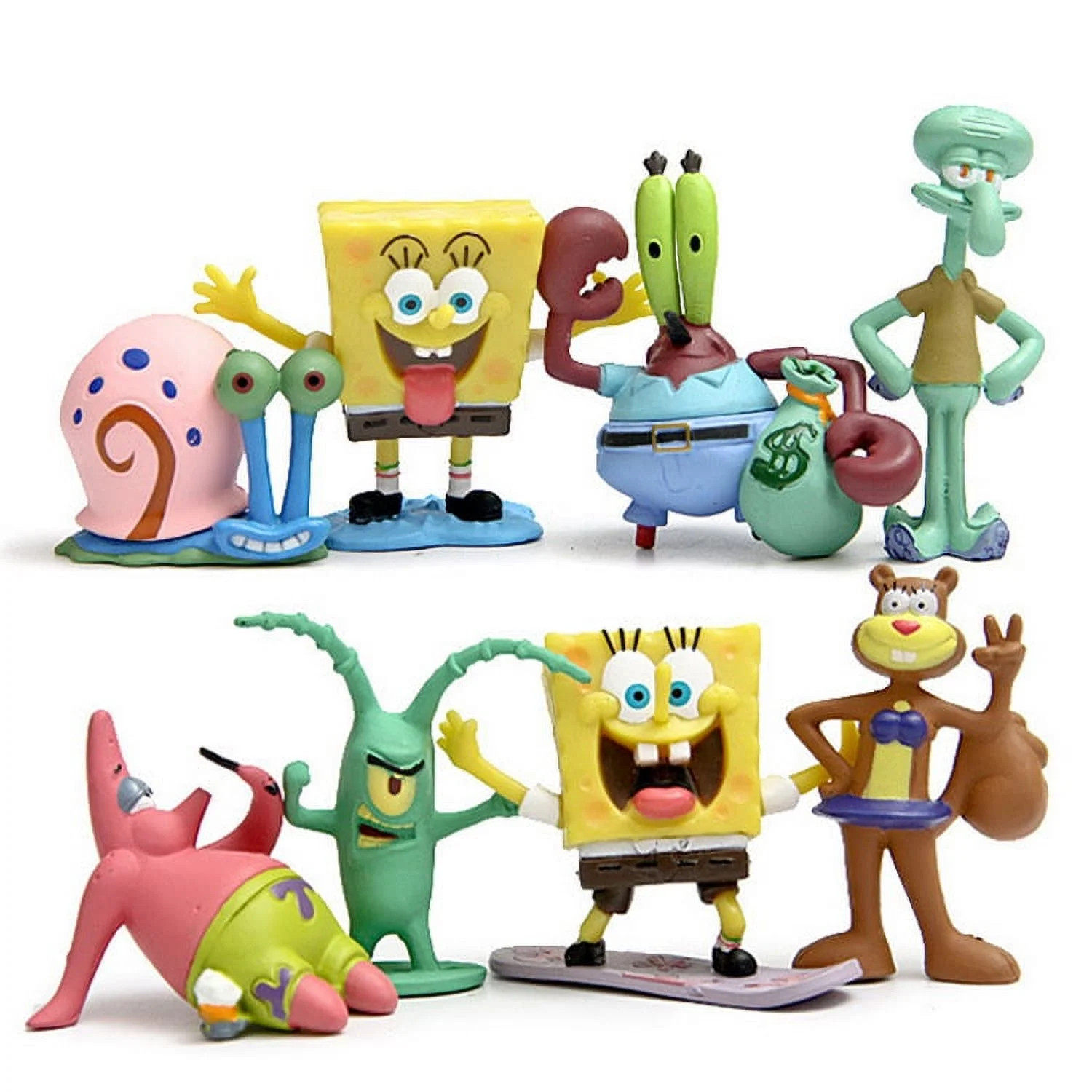 Shinesloa SpongeBob Featuring Squidward Collectible Action Figures, Multicolour, 35.27 oz, 8 coun... | Walmart (US)