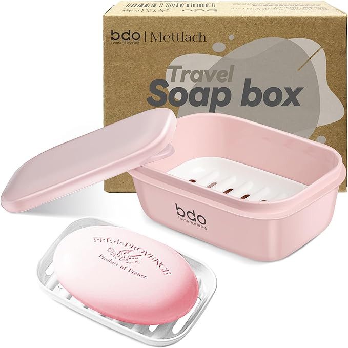 Doter Travel Soap Case, Leakproof Soap Container with Lid, Portable Bar Soap Holder for Traveling... | Amazon (US)