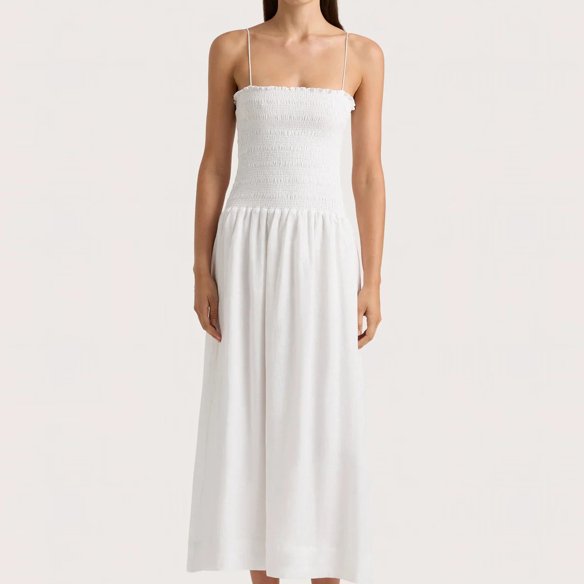 Geriba Midi Dress White - Final Sale | Faithfull (AU)