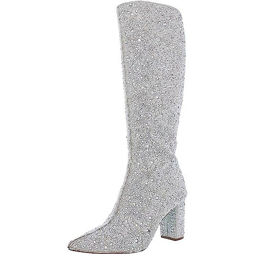 Blue by Betsey Johnson Womens Candy Knee-High Boots Beige 9 Medium (B,M) | Amazon (US)