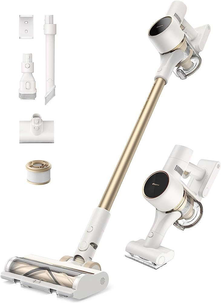 Dreametech R10 Cordless Vacuum Cleaner, 120AW Powerful Stick Vacuum with Led Headlights, Anti-Tan... | Amazon (US)