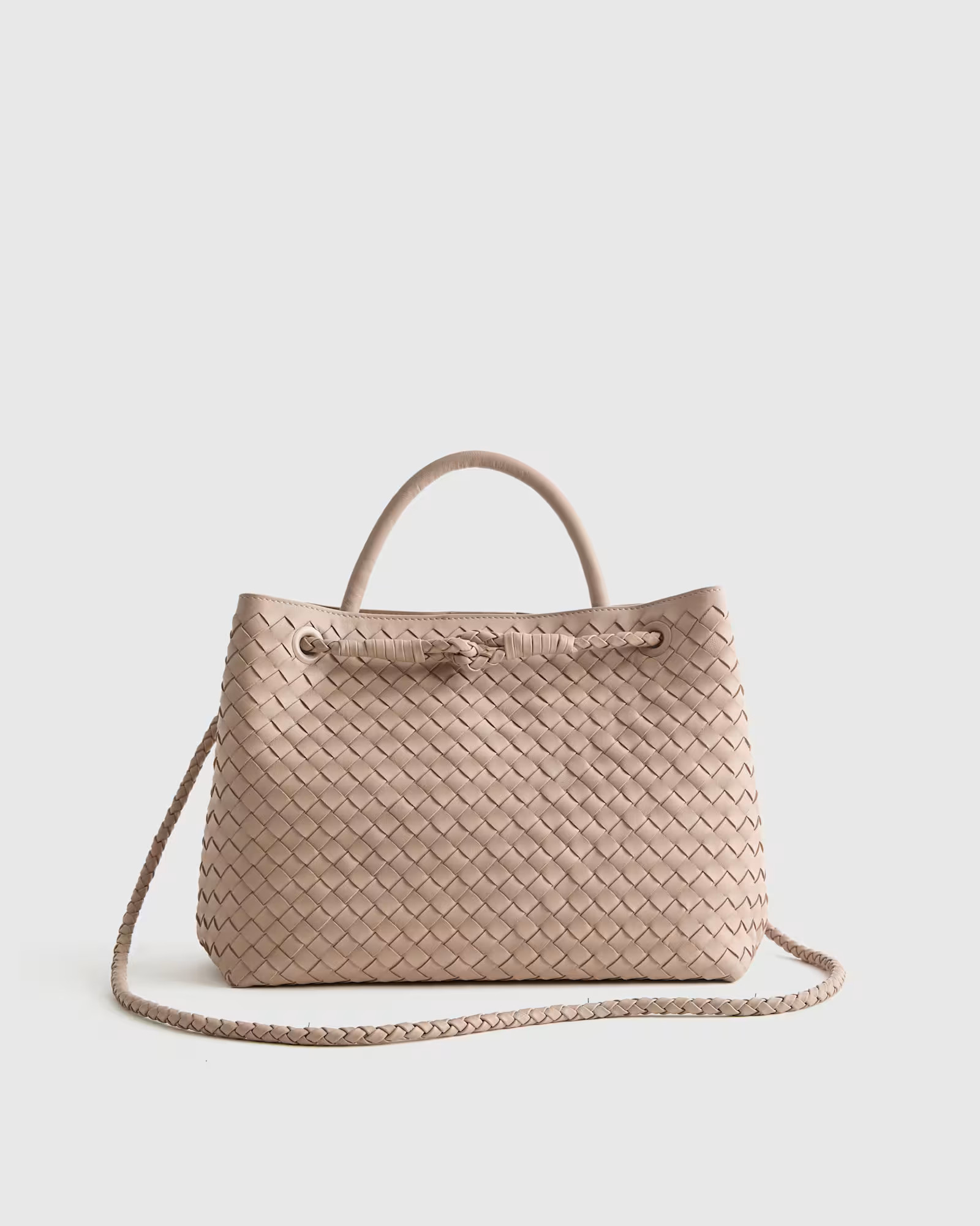 Italian Leather Handwoven Satchel | Quince