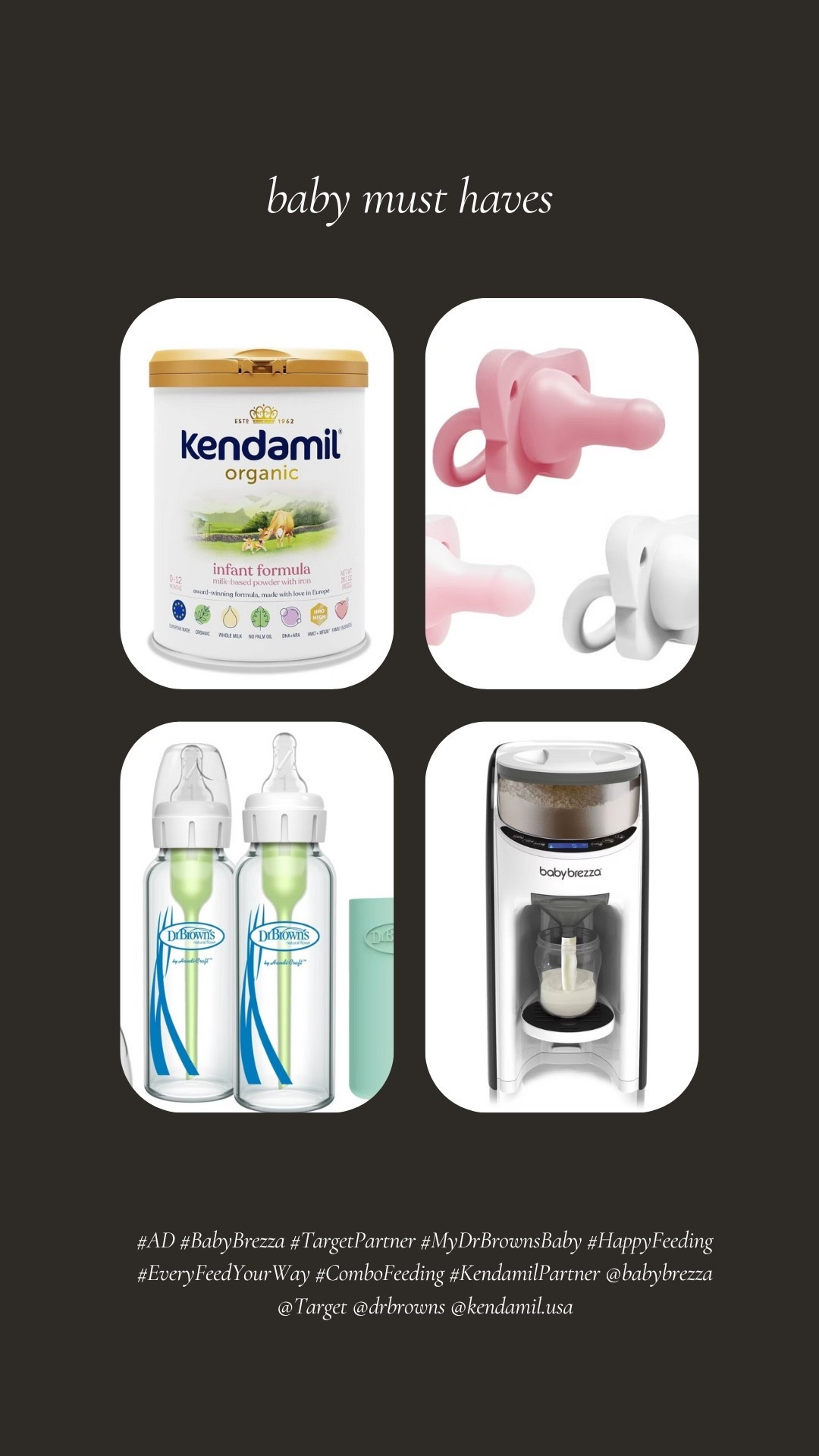#ad Here are my favorite baby bottles from @Target and @drbrowns
#BabyBrezza #TargetPartner #MyDrBrownsBaby #HappyFeeding #EveryFeed YourWay #ComboFeeding #KendamilPartner @babybrezza @Target @drbrowns
@kendamil.usa