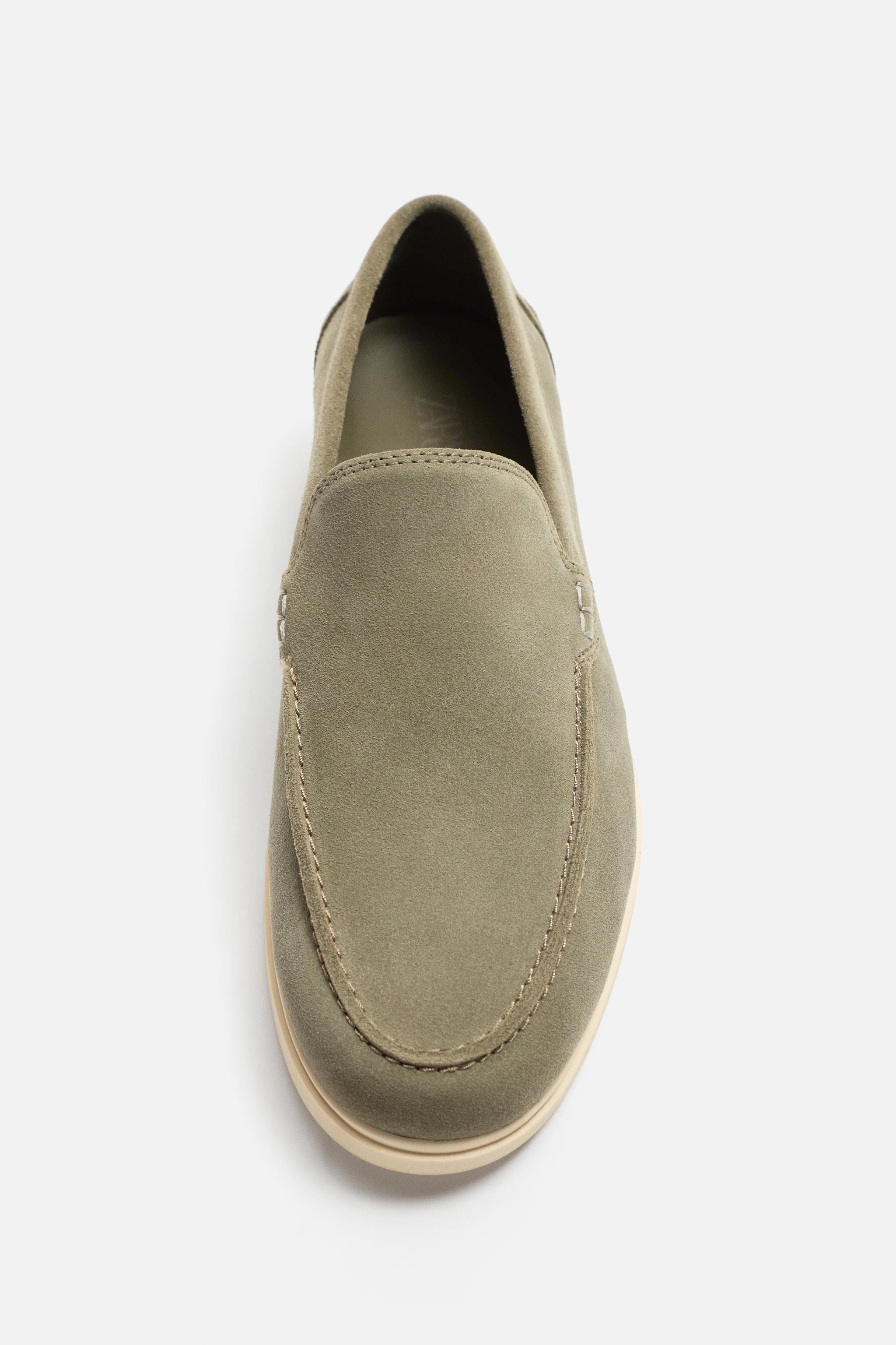 CASUAL LEATHER LOAFERS | Zara US