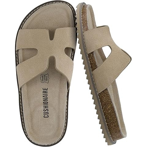 CUSHIONAIRE Estate Womens Sandals with Cut-Out Band & Adjustable Strap with Memory Foam, Summer S... | Amazon (US)