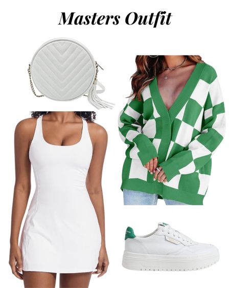 Green golf tournament outfit 