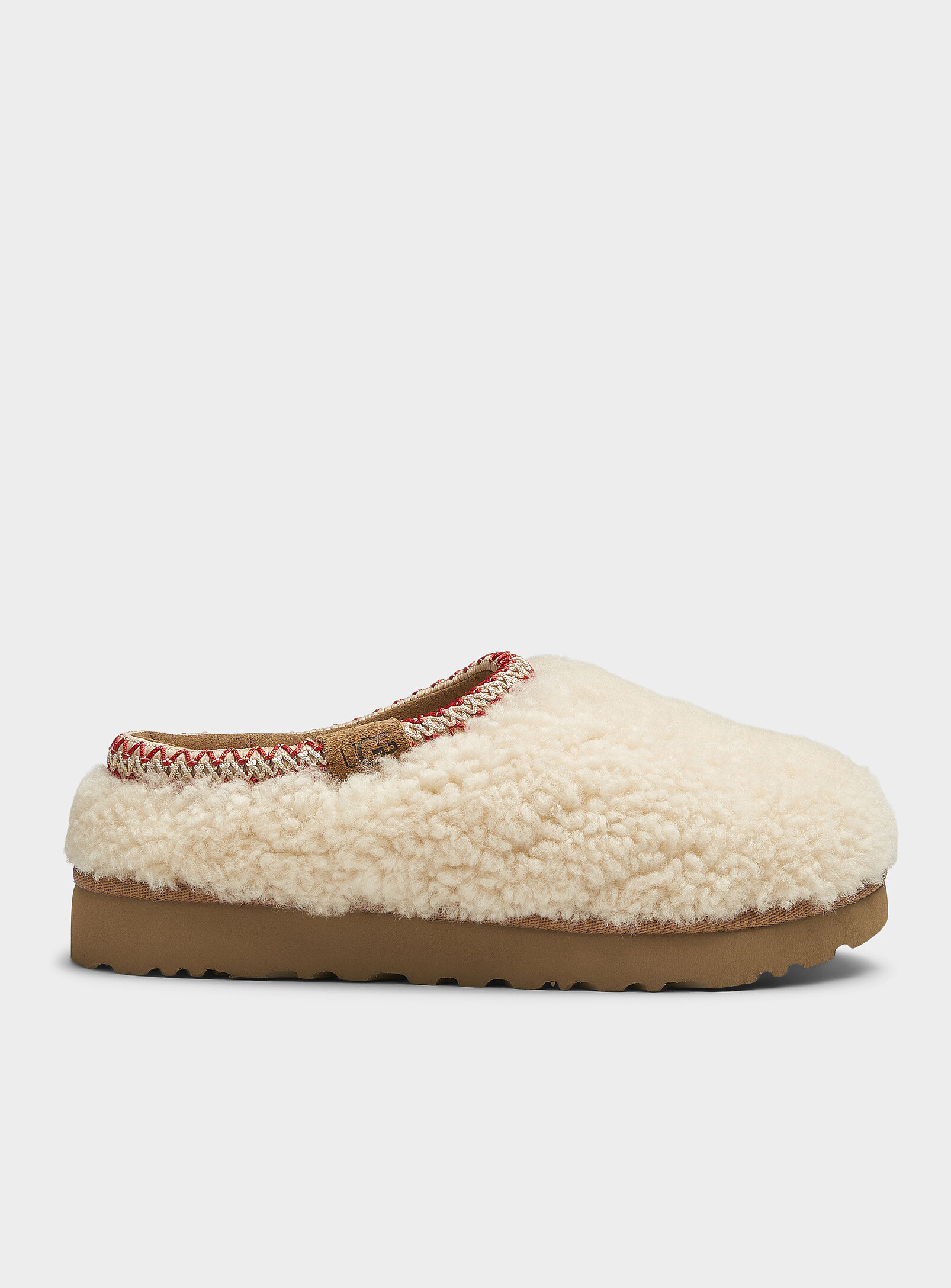 UGG - Tasman Maxi Curly mule slippers (Women, Beige, 9) | Simons