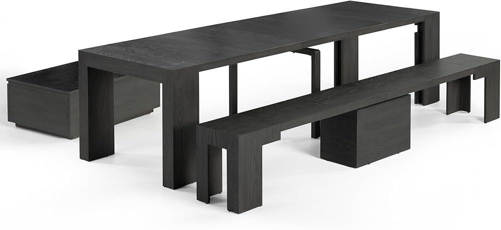 Transformer Table Dining Room Table for 2 to 12, Expandable Dining Table, Coffee Table with Stora... | Amazon (US)