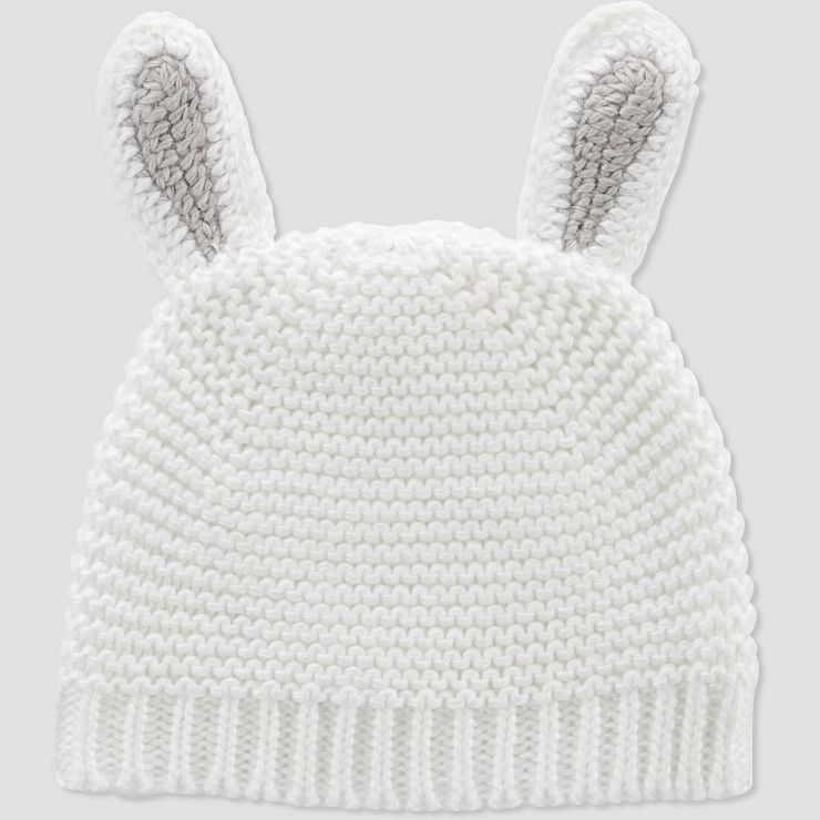Carter's Just One You®️ Baby Bunny Cap - White/Gray 0-12M | Target