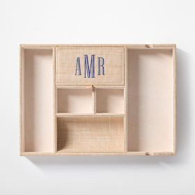 Montauk Raffia Valet Tray | Mark and Graham