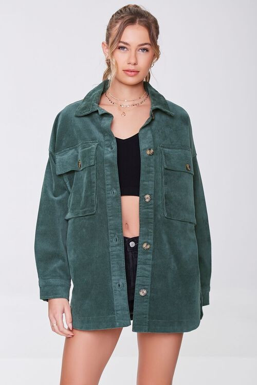 Corduroy Oversized Shacket | Forever 21 (US)