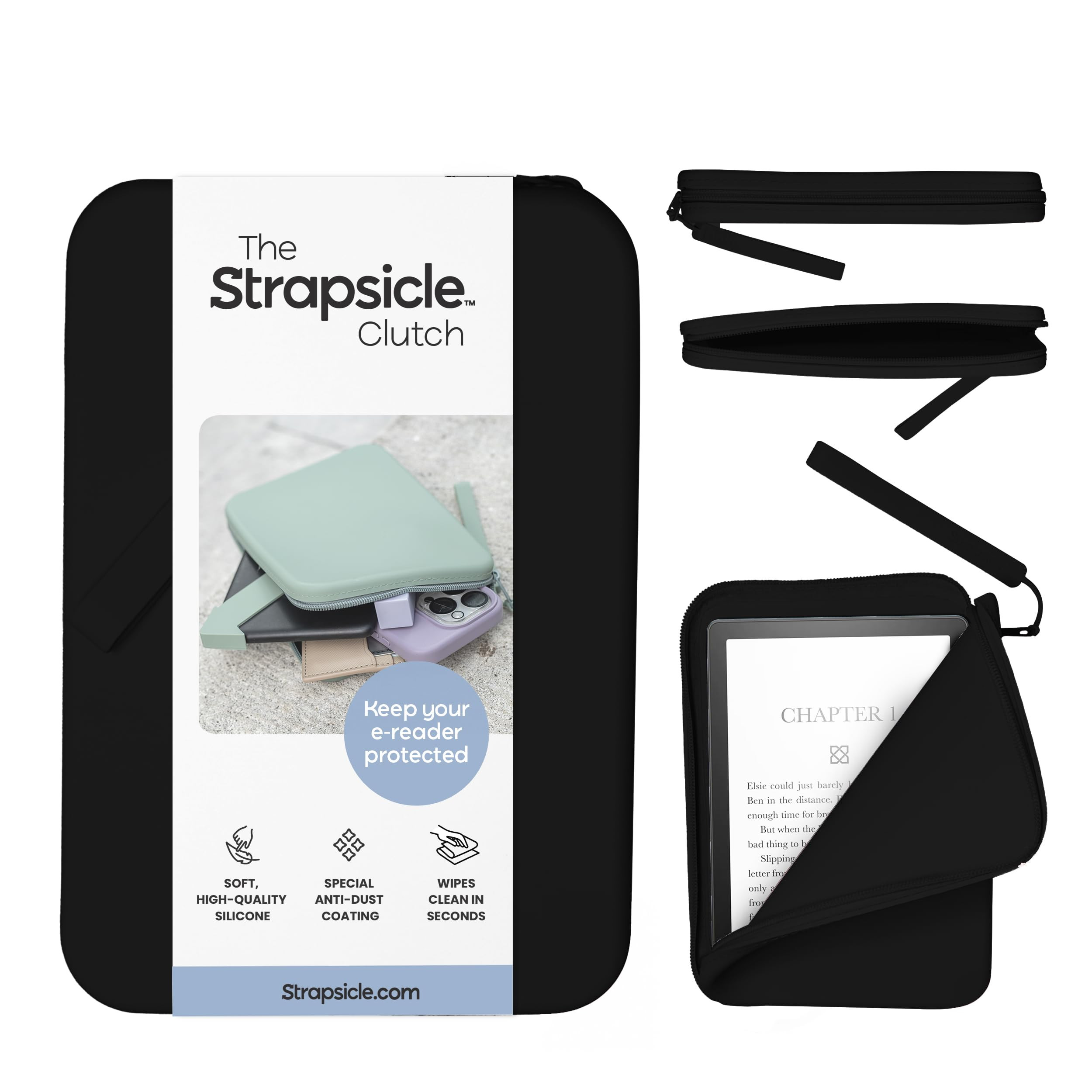 Strapsicle Silicone Clutch for Kindle & E-Readers – Multi-Purpose Bag for Phone, Wallet & Keys ... | Amazon (US)