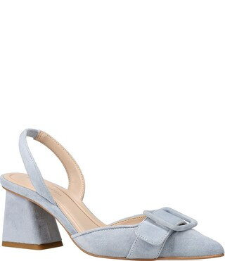 Pelle Moda Imia Suede Slingback Dress Pumps - 5.5 | Dillard's