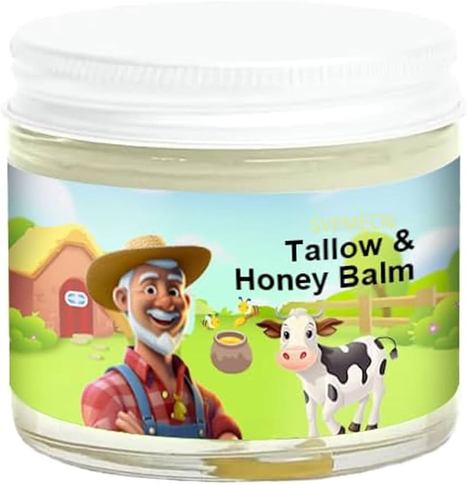 Tallow Honey Balm | Beef Tallow for Skin - Handmade All-Natural Moisturizer with Grass-Fed Beef T... | Amazon (US)