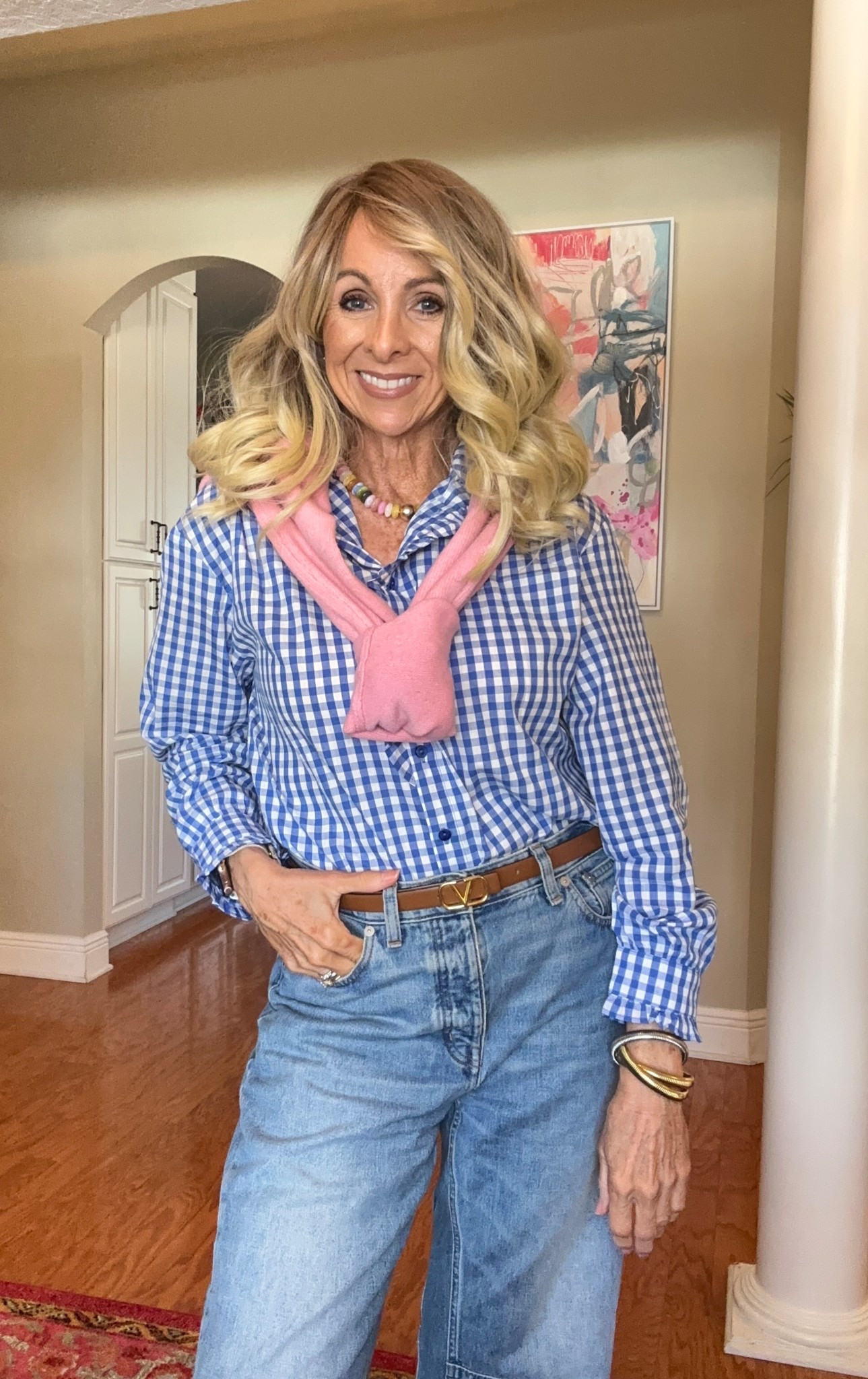 Just wearing a few of my favorite things to run errands.  My favorite denim is on sale and so is this gingham top. 

#LTKootd #LTKSaleAlert #LTKFindsUnder50