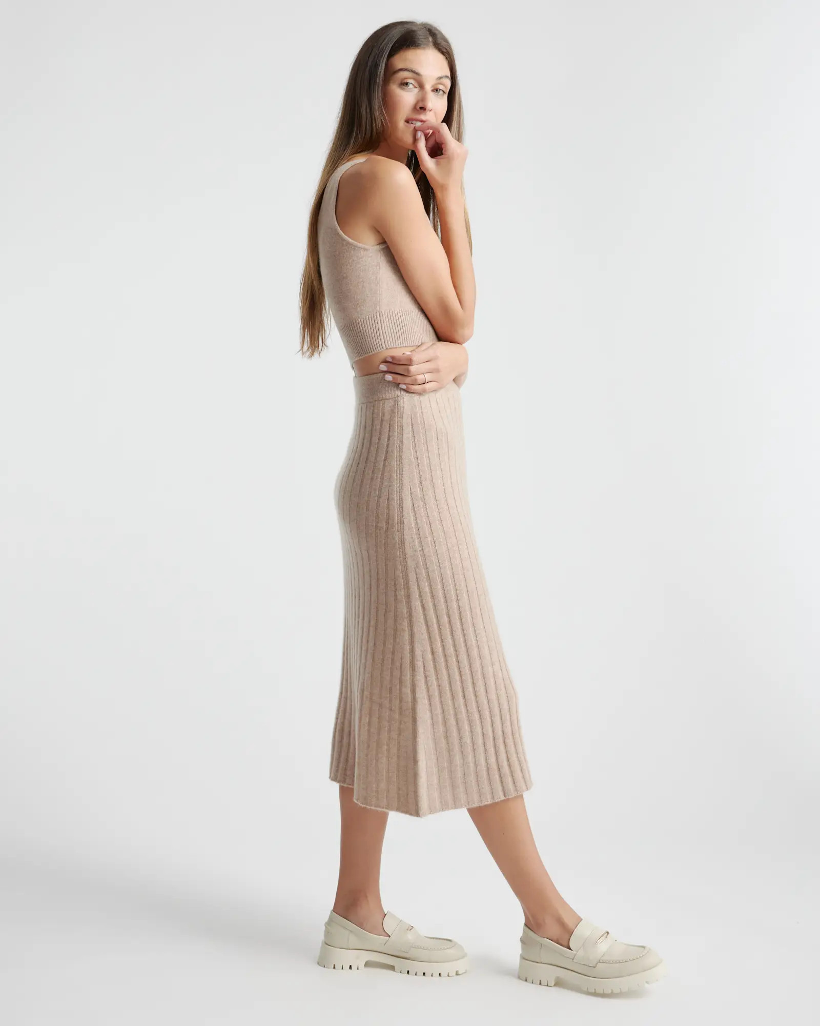 Mongolian Cashmere Midi Skirt | Quince