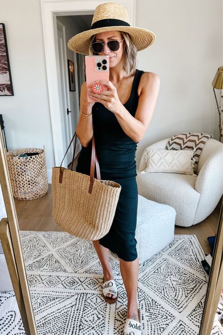 One of your favorite dresses! This ribbed knit dress is great on its own, or as a beach swim coverup. I’m wearing small. It’s currently 30% off with code ADDTOBAG.

#LTKsalealert #LTKstyletip #LTKtravel