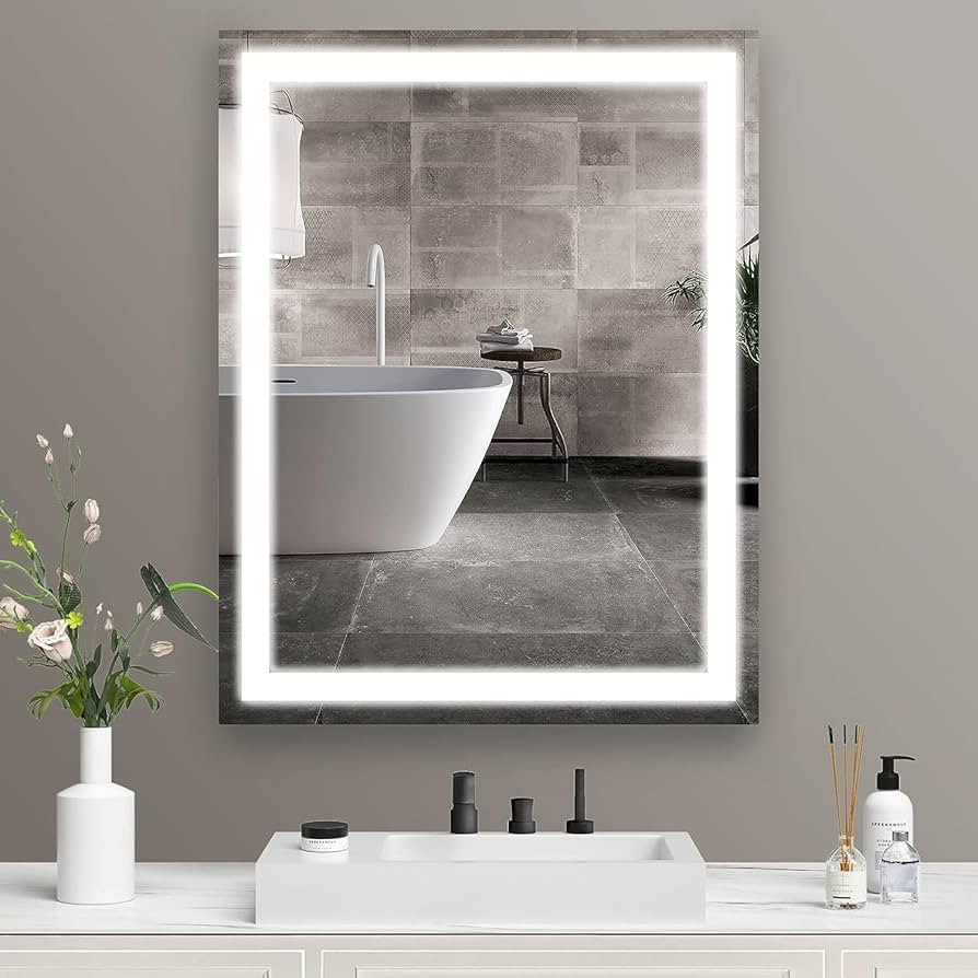 Yeeopp Bathroom Mirror with Led Lights Super 6000K Bright 32x24 inch High Definition Waterproof f... | Amazon (US)