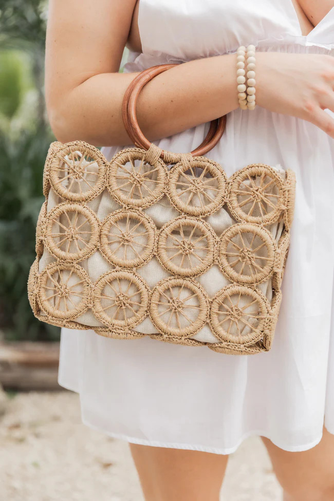 Private Beach Brown Boho Multi Circle Purse | Pink Lily