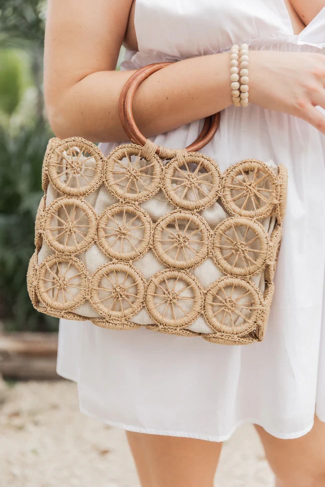 Private Beach Brown Boho Multi Circle Purse | Pink Lily