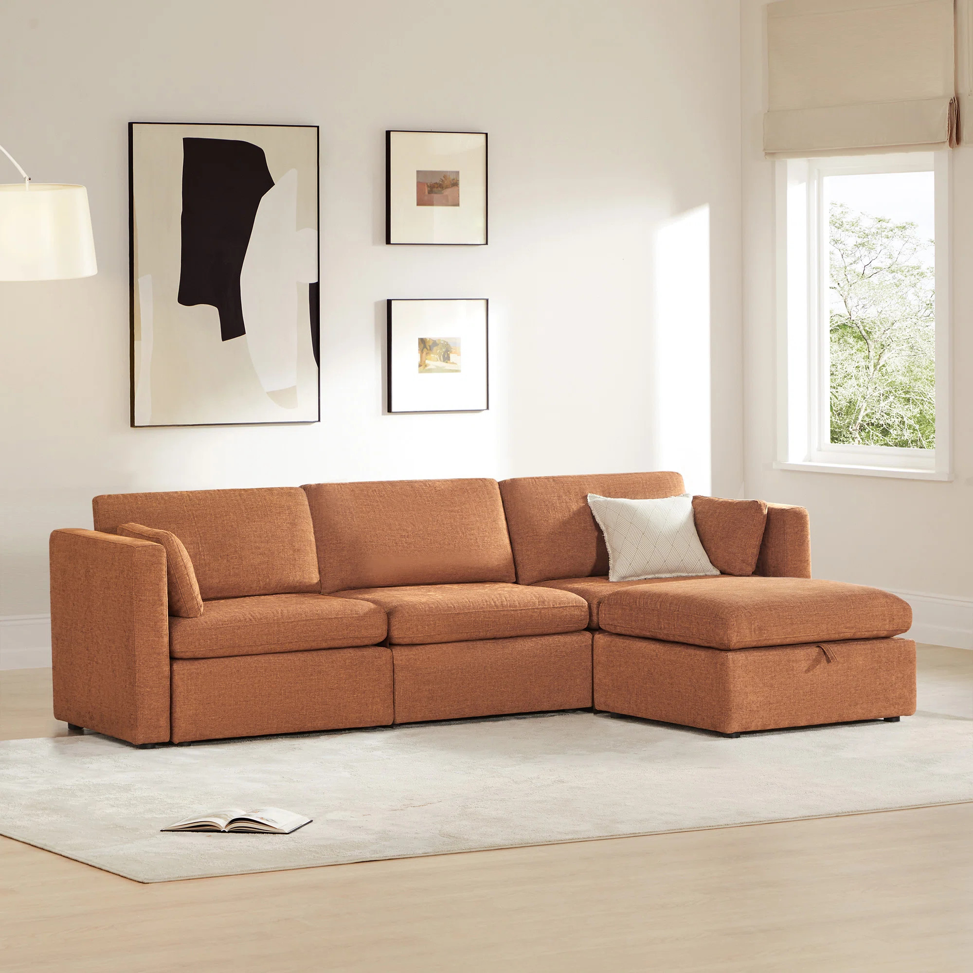 Winfree 4 - Piece Upholstered Sectional | Wayfair North America