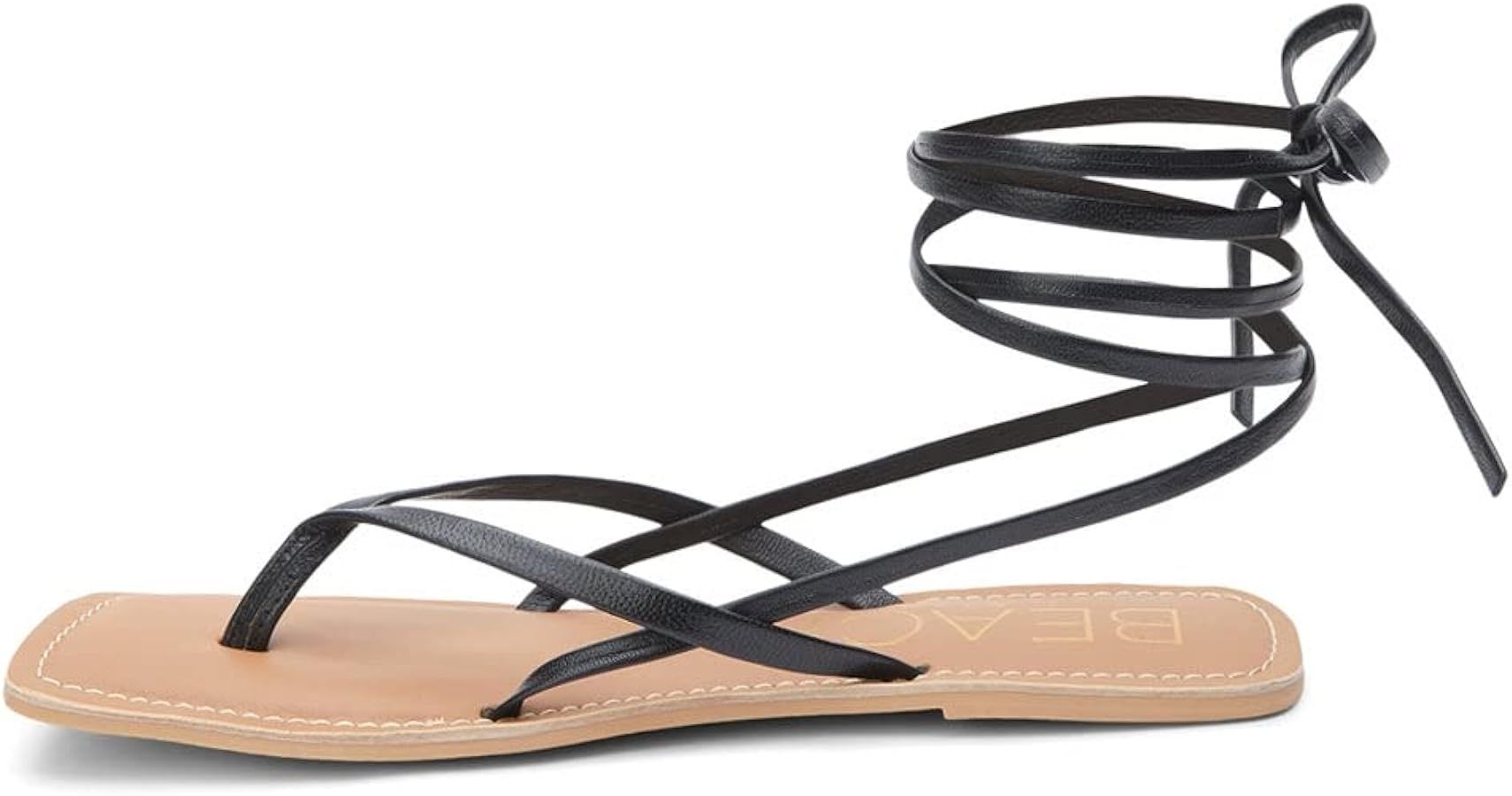 BEACH by Matisse Womens Bocas Lace Up Athletic Sandals Casual - Black | Amazon (US)