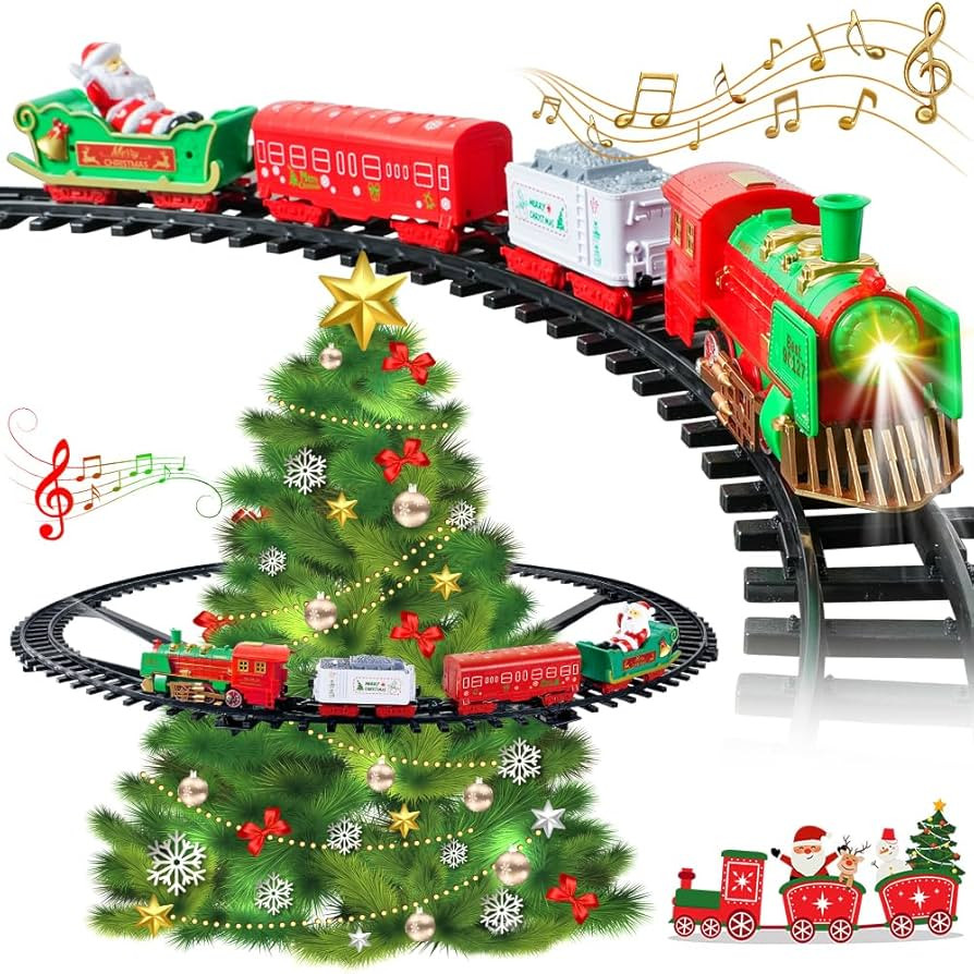 VATOS Hanging Christmas Train Set - Christmas Train Toy with Light & Sound for Boys Girls, Train ... | Amazon (US)