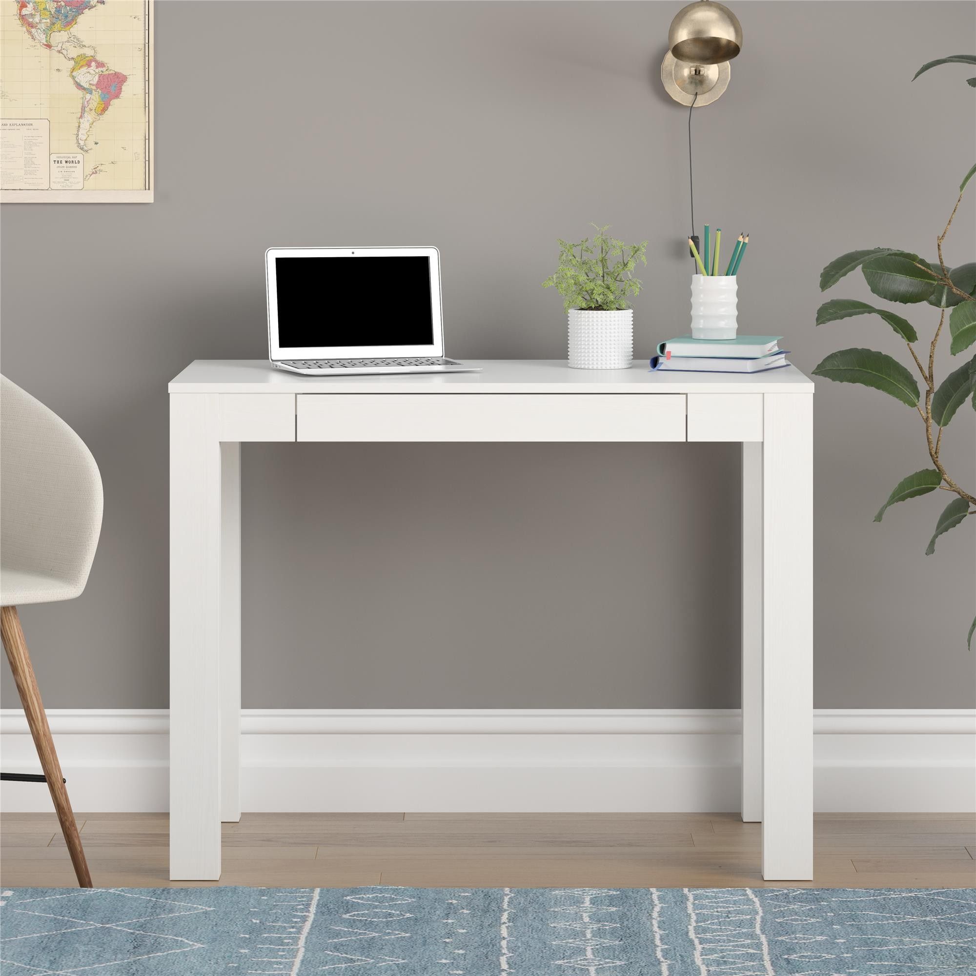 Mainstays Parsons White Desk | Walmart (US)