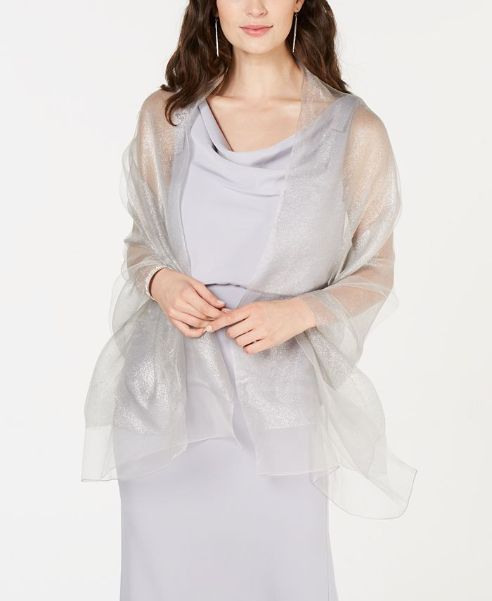 Adrianna Papell Metallic Wrap Scarf & Reviews - Sweaters - Women - Macy's | Macys (US)