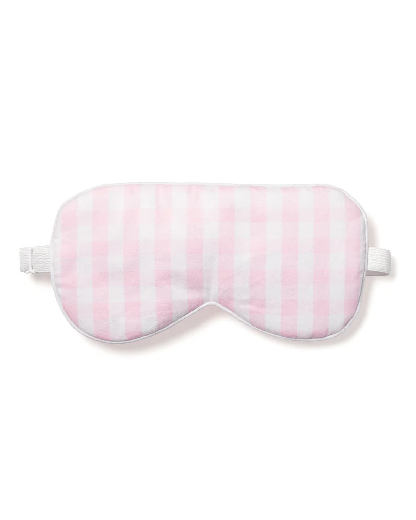 Adult Pink Gingham Eye Mask | Over The Moon