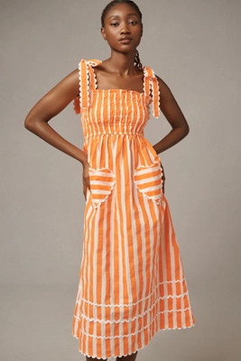 Pink City Prints Immy Midi Dress | Anthropologie (US)