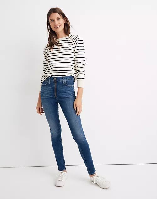 Tall 10" High-Rise Roadtripper Jeans in Ridgefield Wash: Zip-Front Edition | Madewell