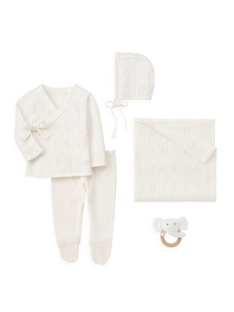 Baby's 5-Piece Pointelle Knit Giftbox Set | Saks Fifth Avenue