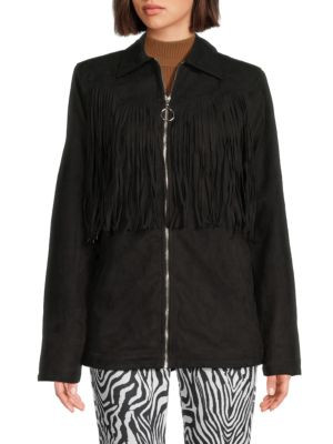 Fringe Faux Suede Jacket | Saks Fifth Avenue OFF 5TH