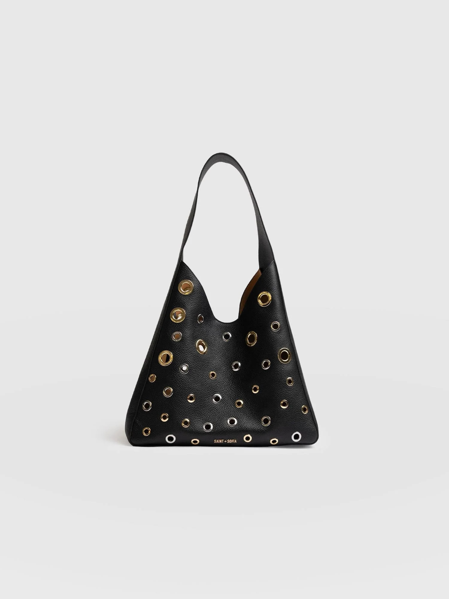 Allana Eyelet Bag - Black | Saint + Sofia