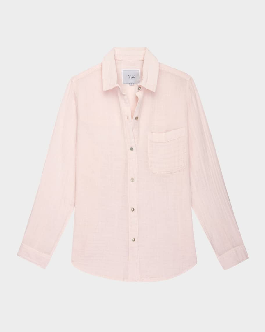 Ellis Gauze Button-Down Shirt | Neiman Marcus