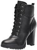 Seven Dials Women's Hugo Lace-up Heeled Bootie, Black/Smooth, 11M | Amazon (US)