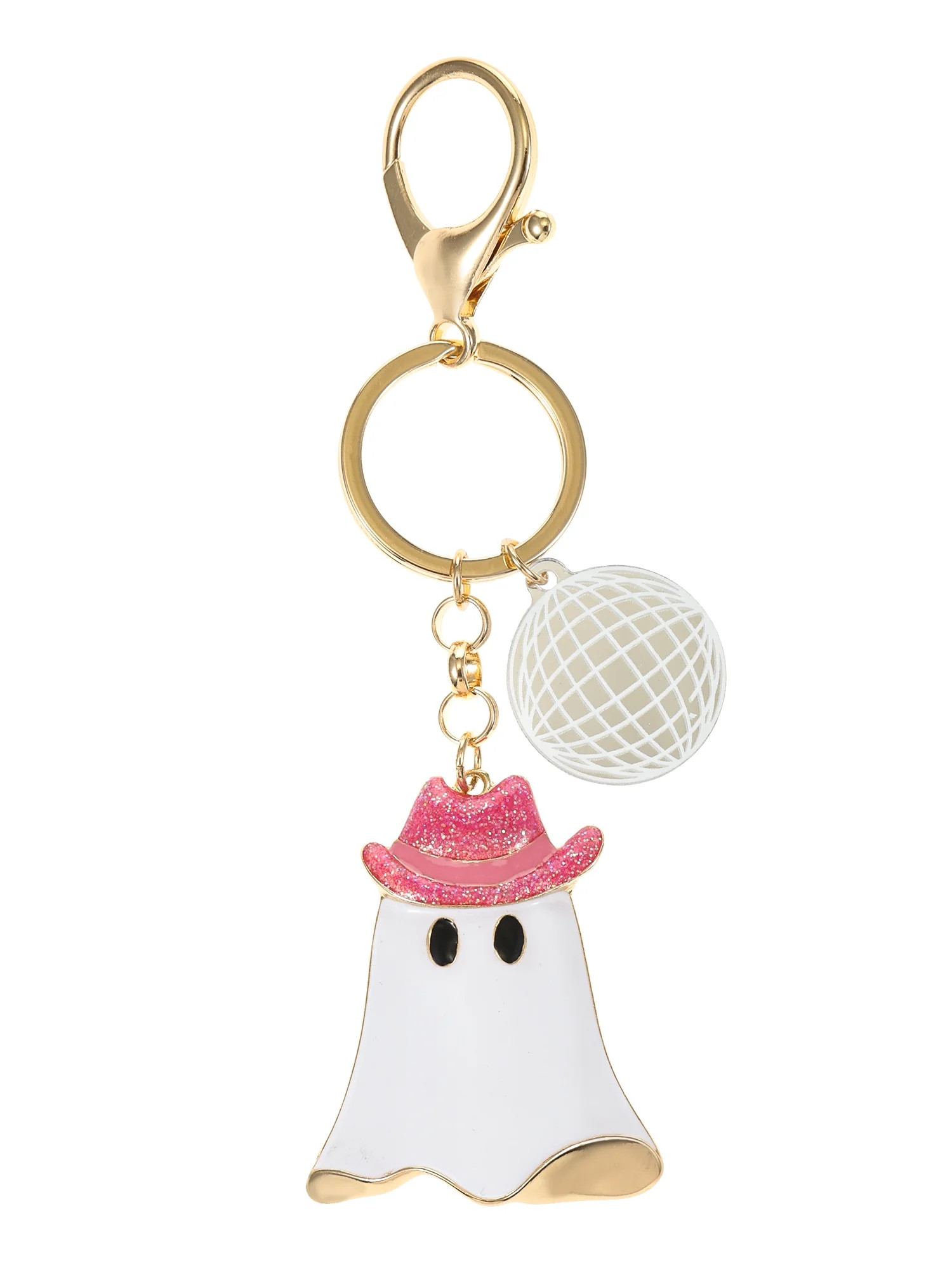 Way to Celebrate Halloween Cute Ghost Bag Chain/Key Ring, Pink, 1 Piece | Walmart (US)