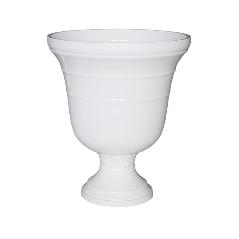 White Florian Urn Outdoor Planter, 24" | At Home