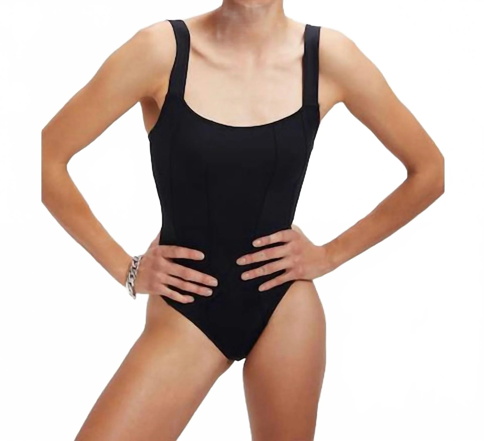 Scuba Contour Bodysuit In Black | Shop Simon