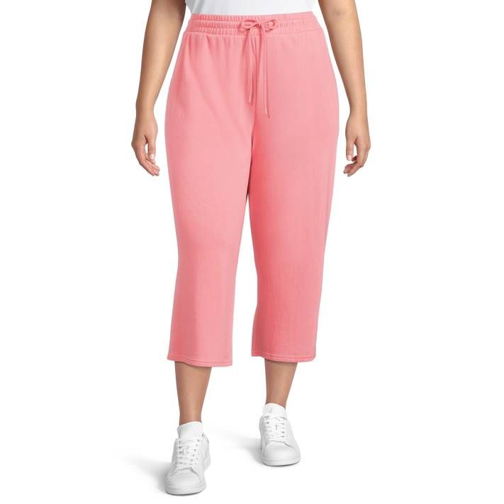 Terra & Sky Women's Plus Size Knit Capri | Walmart (US)